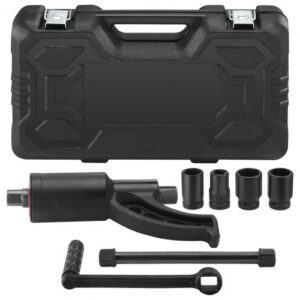 VEVOR Llave Multiplicadora de Par 25,4 mm Relación 1:58 Multiplicador de Fuerza con 4 Vasos Caja Multiplicadora de Par de Acero de Aleación para Quitar Tuercas de Rueda Coche Taller Garaje