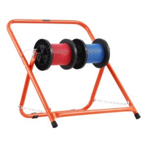 VEVOR Organizador de Cables, Soporte para Carretes de Cables Eléctricos Dispensador Portátil de Alambre para Carretes de Hasta 50 cm de Diámetro, Capacidad de 45 kg para Uso Industrial, Eléctrico