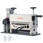 VEVOR Máquina Pelacables Eléctrica 1,5-40 mm de Diámetro, Pela Cables automático de 11 canales, Motor 370 W, Botón de Parada Herramienta para Pelar Cables de Cobre para Recolectar Chatarra de Cobre