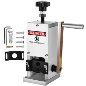 VEVOR Máquina de Pelacable, Peladora de Cables de Cobre de 1,5-25 mm, Herramienta para Pelar Chatarra de Alambre de Cobre