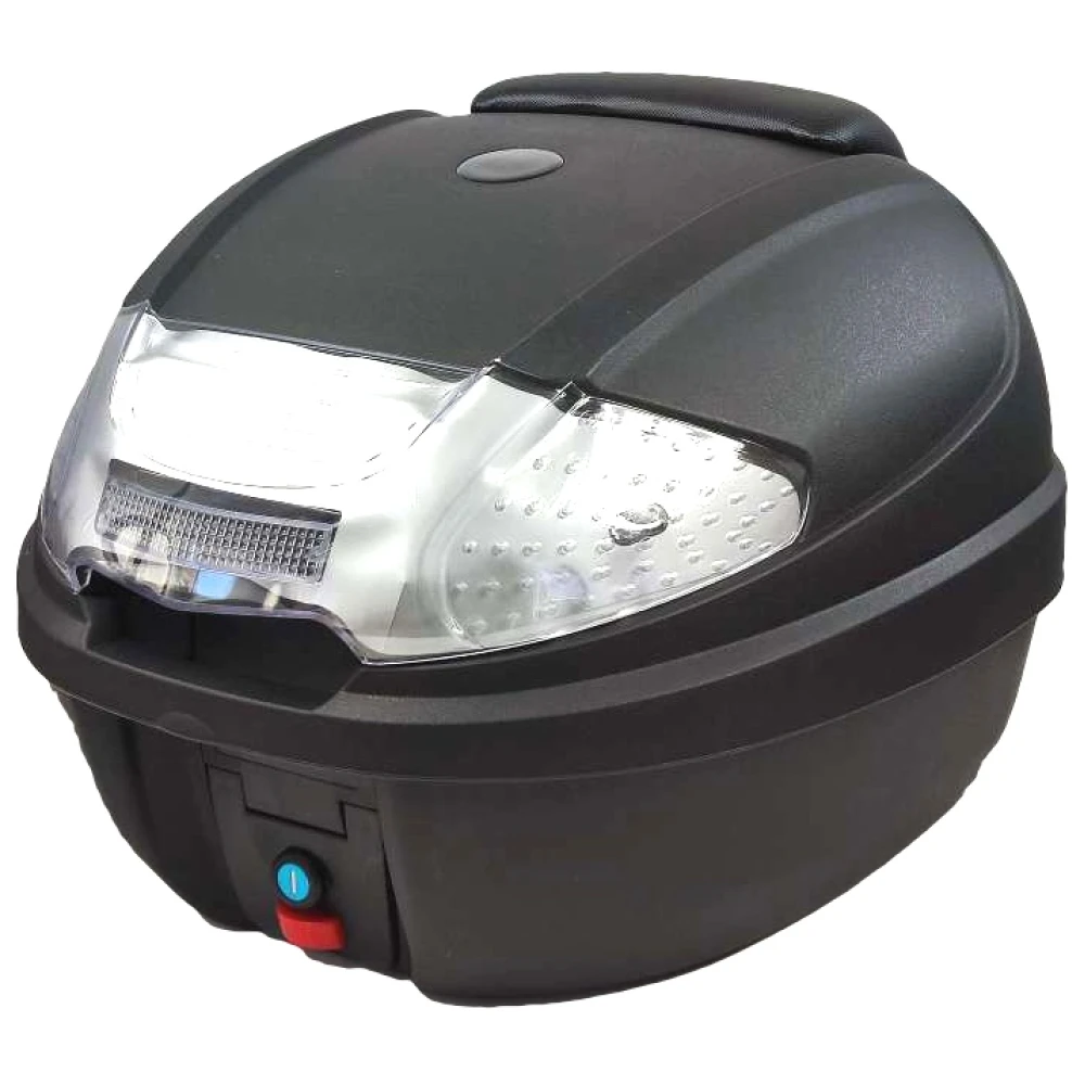812 Baúl Universal de Moto Scooter Maleta 30 L Portacascos de Motocicleta para 1 Casco