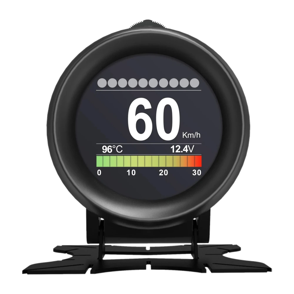 AUTOOL X60 Car OBD HUD Multi-Function Digital Meter - Medidor Digital Multifunción para Vehículos con OBD-II Multifunción Velocidad Odómetro Termómetro Y Herramienta De Diagnóstico