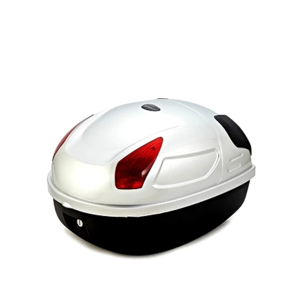 Jzh-818 Universal Baúl De Bici Portacasco Blanco 17l Maleta Bicicleta Para 1 Casco