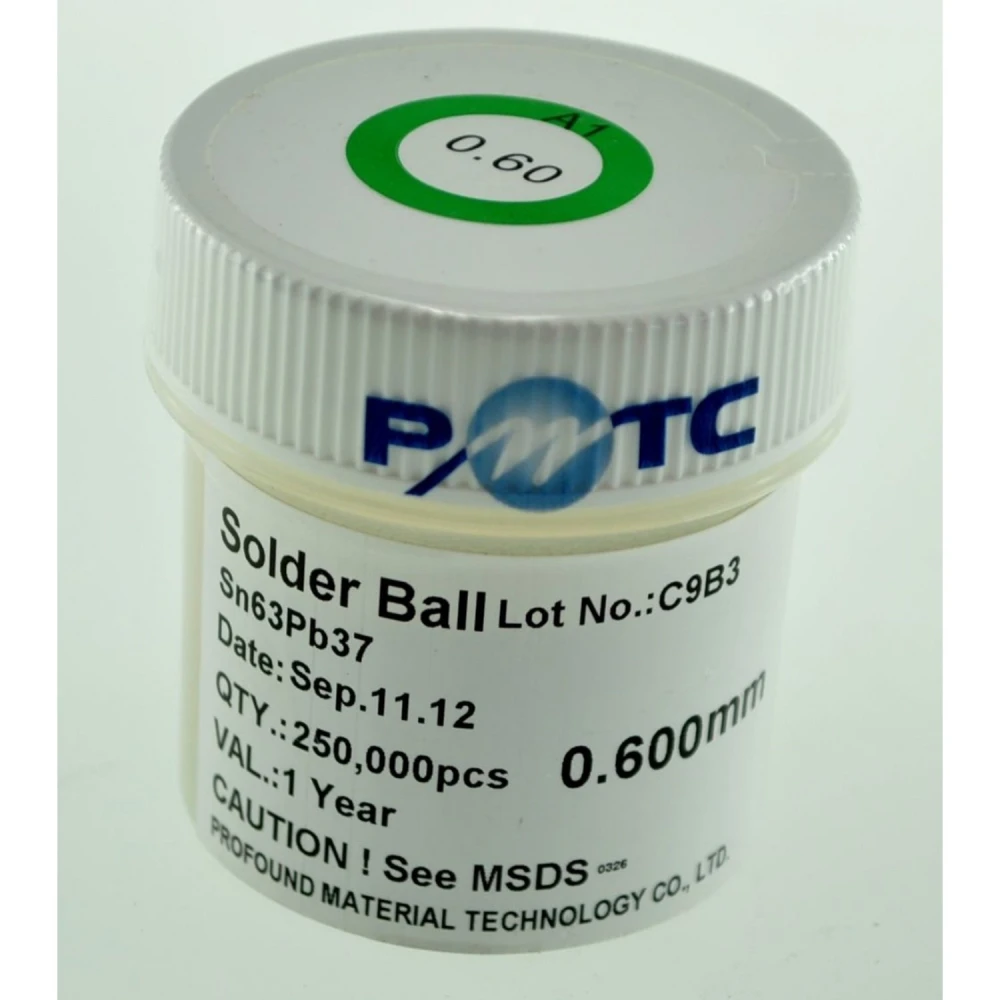 Bote Bolas Estaño Con Plomo 0,45mm 250.000 Ud