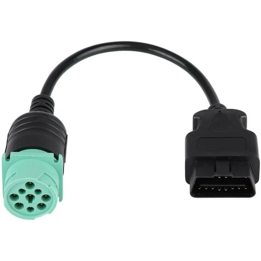 9pin A 16pin Obd2 Cable Diagnostico Camion Motor Diesel Cummins Adaptador Conector