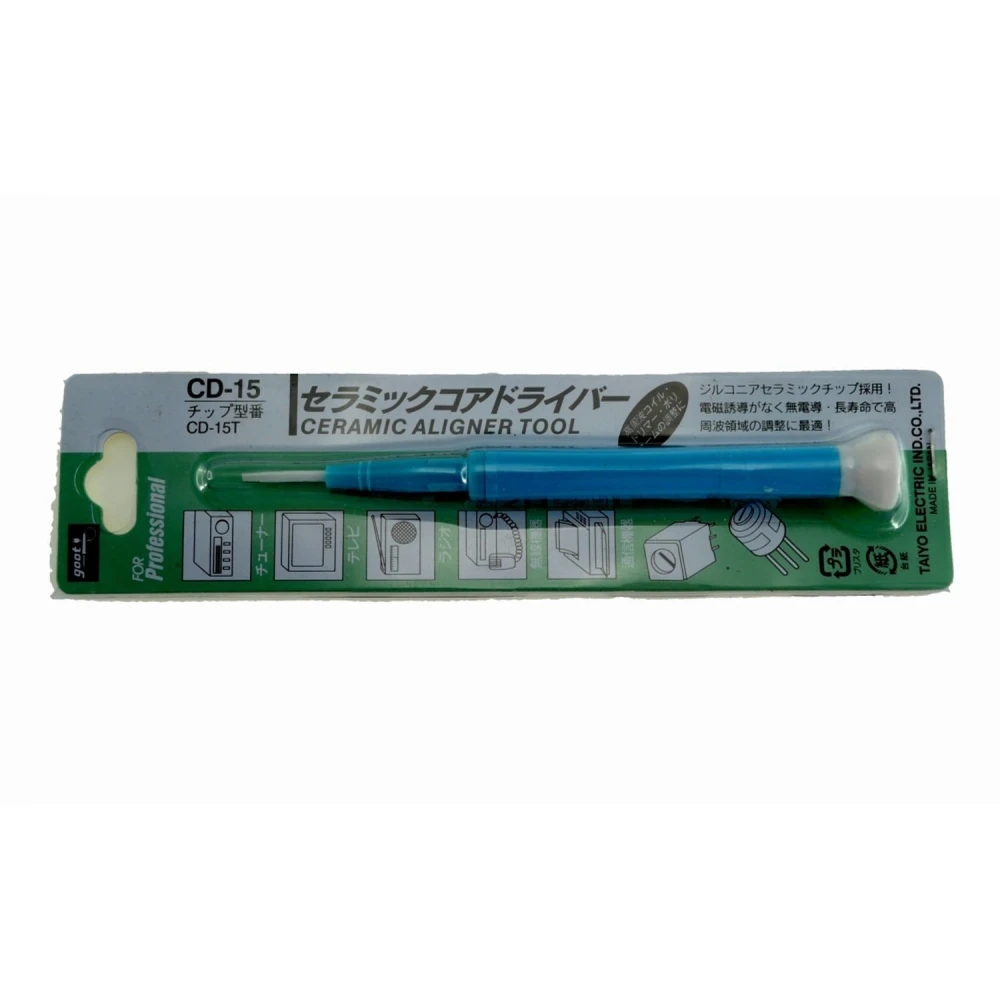 Goot Cd-25 Destornillador Ajustador Ceramico Para Potenciometros 2,6mmx0,4mm