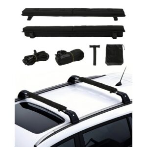 VEVOR Almohadillas para Portaequipajes de Techo 762mm por Sección Almohadilla Universal para Portaequipajes de Techo de Coche para Barras Transversales Carga de 80kg para Canoa, Tabla de Snowboard
