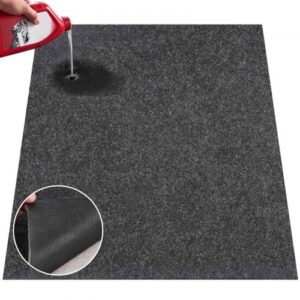 VEVOR Alfombrilla para Suelo de Garaje 2235,2x6096 mm Alfombrilla Protectora Antideslizante Impermeable Agua Barro Aceite para Coche con Respaldo de TPE Antifugas Fácil de Limpiar Corte, Varios Usos