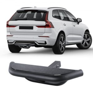 VEVOR - Escalón de enganche para receptor de 2 pulgadas, construcción de acero resistente con capacidad de carga de 350 libras, protector de parachoques trasero con pasador de bloqueo y estabilizador, ajuste universal para camión, SUV, camioneta, remolque