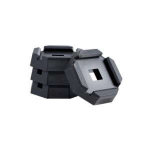 VEVOR Almohadillas Niveladoras para Vehículos Recreativos, Cada Una Carga de 2277 kg, Almohadilla Estabilizadora de Gato con Gran Superficie, para Patas de Gato Cuadradas 14 cm, 203 x 203 x 49 mm