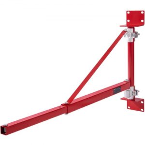 VEVOR Brazo de Soporte de Polipasto Eléctrico Brazo Oscilante de Soporte de Polipasto Eléctrico Marco de Polipasto de Acero, Brazo de Elevación de Andamio, Capacidad de Carga Máxima de 300 kg