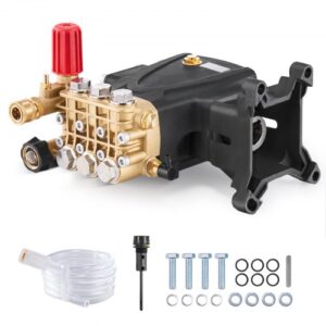VEVOR Bomba para Hidrolavadora Émbolo Triple Horizontal con Eje de 25,4?mm 4000 PSI 4,0 GPM Kit de Repuesto para Hidrolavadora con Herrajes, Compatible con Simpson MorFlex 40224, 40225, 40226