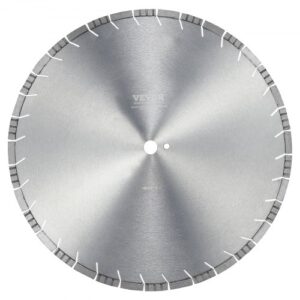 VEVOR Disco de Corte de Diamante 500 mm Disco de Diamante Húmedo o Seco Hoja de Sierra con Dientes Inclinados 12 mm Diámetro del Orificio Central Universal 25,4 mm Para Hormigón, Azulejos, Ladrillo