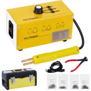 VEVOR Kit de Soldadura de plástico para reparación de Parachoques de Coche, Grapadora en Caliente de plástico de 220 V con 600 Grapas Reparación de Máquinas de Soldadura 20 W