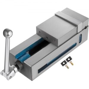 VEVOR Tornillo de Banco 100mm de Ancho Visera de Fresado de Precisión Apertura de Mandíbula 120mm Prensa de Máquina de Precisión para el Acabado de Fresador, Taladradoras y Piezas de Precisión
