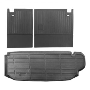 VEVOR Alfombrilla de Carga y Respaldo, Revestimiento de Carga Compatible con Toyota Kluger y Highlander 2020-2024, Protector de Respaldo de TPE para Todo Tipo de Clima, Cómodo y Seguro, Negro
