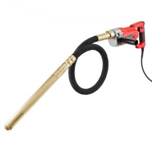 Vibrador de hormigón portátil VEVOR, vibrador eléctrico de 800 W y 4000 RPM, herramienta eléctrica de vibración de hormigón con varilla de eje de 4,9 pies/1,5 m, vibrador de cemento portátil tipo lápiz que elimina las burbujas de aire y mezcla el hormigón