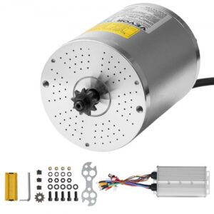 VEVOR Kit de Motor Eléctrico sin Escobillas de CC de 3000 W: Motor de 72 V y 4900 RPM con Controlador de Velocidad Mejorado para Karts, Bicicletas Eléctricas, Motocicletas, 134 x 107 x 112 mm