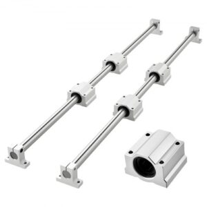 VEVOR Kit de Riel de Guía Lineal SFC25 2 Rieles 1000mm con 4 Bloques Deslizantes con Cojinetes, para Guías de Fresadoras, Tornos de Máquinas de Grabado DIY, Placa Basculante de Entrenamiento DIY