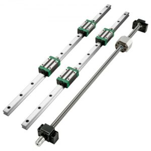 VEVOR Carril de Guía Lineal Guías Lineales HGR20-1700mm Recorrido Carril de Deslizamiento Lineal para Kit CNC Adecuado para Equipos Automáticos Equipos de Medición de Precisión