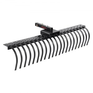 VEVOR Rastrillo de Remolque detrás de Paisaje de 1524 x 450 x 410 mm con 21 Púas de Bobina de Acero, Se Fija a Barras de Herramientas y Sistemas de Suspensión de 3 Puntos, para Hojas, Agujas de Pino