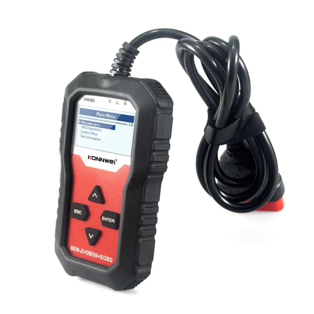 Konnwei Kw360 12v Escaner De Diagnostico Del Sistema Completo Para Mercedes Benz