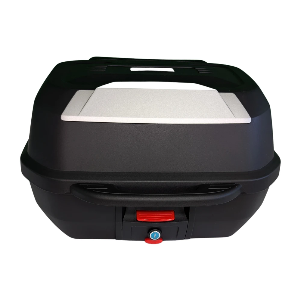 Maleta Portacasco para Moto y Scooter de 47L – Baúl Universal Desmontable, Impermeable, con Cerradura, Respaldo y Fácil de Quitar y Poner