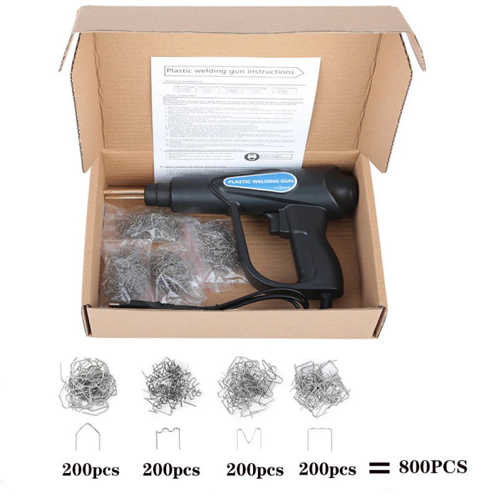 Máquina soldadora de plástico automocion, herramientas soldadura manual 70W, pistola de soldadura, grapadora caliente, reparación de parachoques de plástico para coche, Kit de soldador, herramienta automática