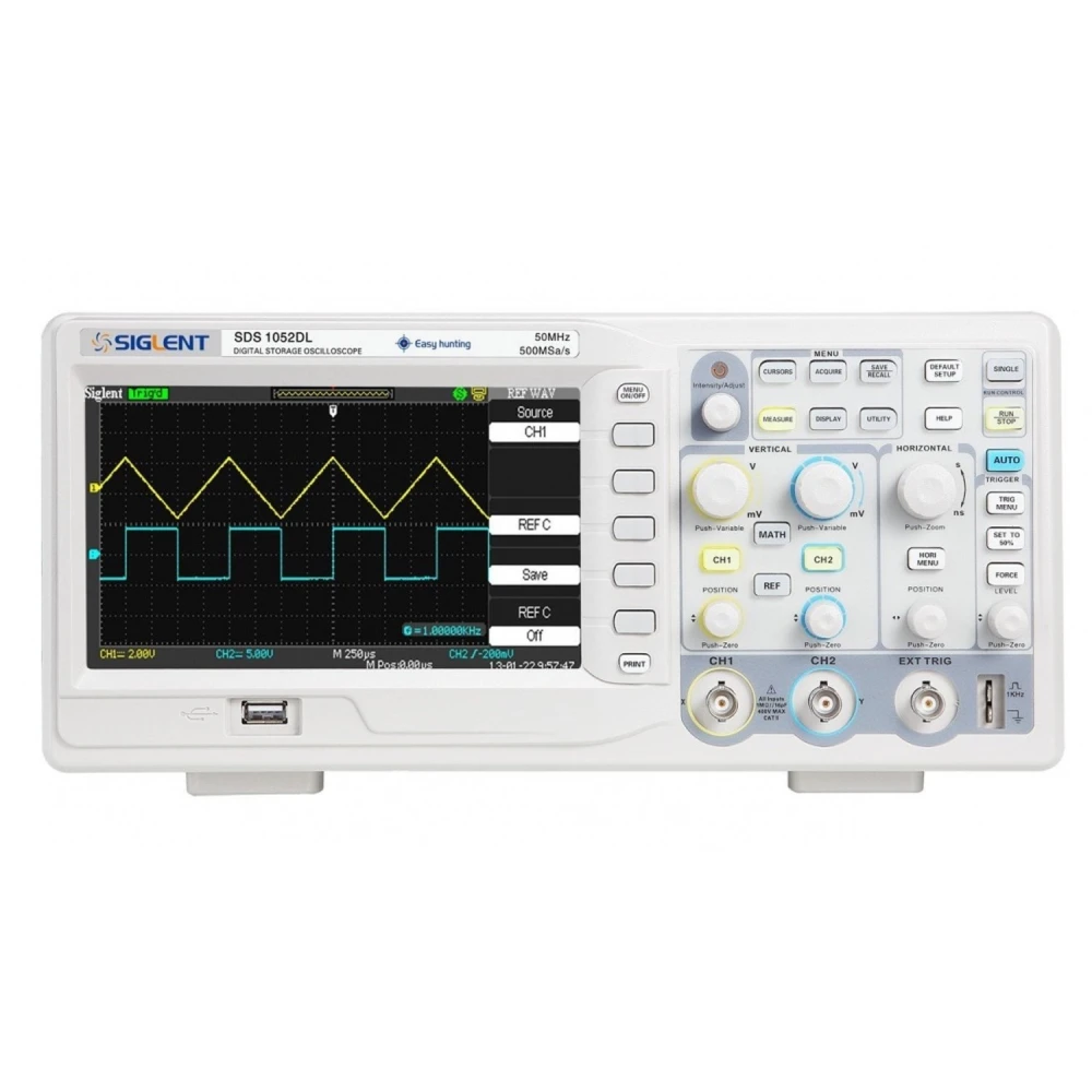 Osciloscopio Digital Siglent Sds1052dl+ 50mhz 7