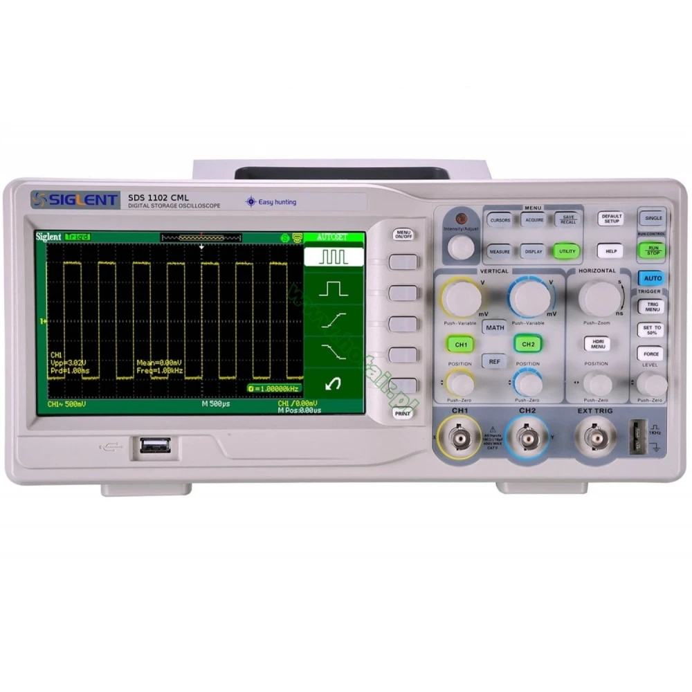 Osciloscopio Digital Siglent Sds1102cml+ 100mhz 7