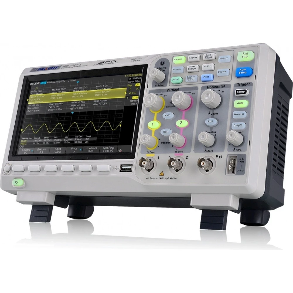 Osciloscopio Digital Siglent Sds1202x 2 Channel Dso 200 Mhz