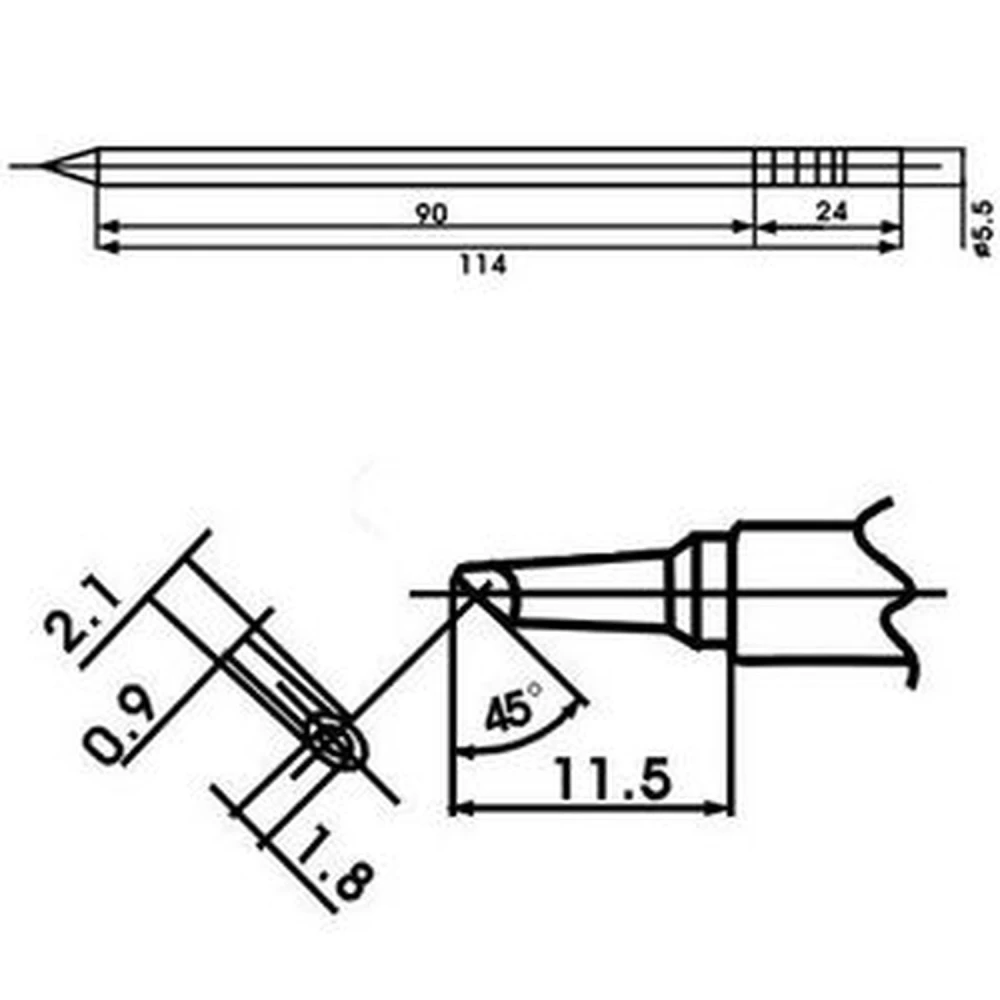Aoyue Lf-2bcm Punta Soldador Con Resistencia Incluida