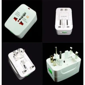 Adaptador Enchufes Universal compacto y seguro para viajes internacionales