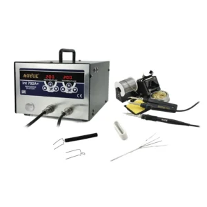 Aoyue Int 702a+ estación de soldadura con soldador y pinza para reparación PCB