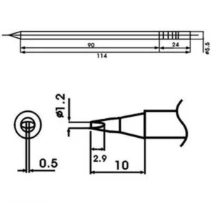 Aoyue LF-12D Punta soldador con resistencia incluida para soldadores Aoyue