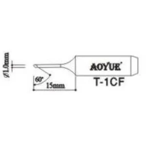 Aoyue T1cf Repuesto Punta Soldador para Estaciones de Soldadura
