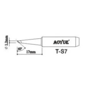 Aoyue Ts7 repuesto punta soldador compatible y duradero para tu estación