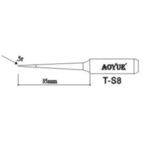 Aoyue TS8 repuesto punta soldador compatible con estaciones de soldadura