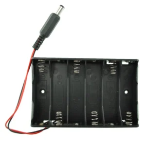 Base para baterías 6xAA - Soporte para proyectos electrónicos y robótica