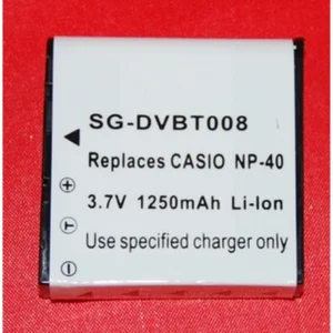 Batería compatible Casio NP-40 para cámaras digitales y videocámaras