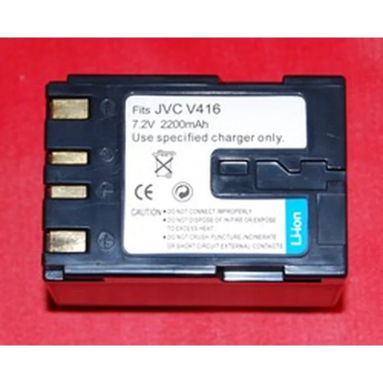 Baterías para cámaras JVC: NP-100, 7,2 V y capacidad