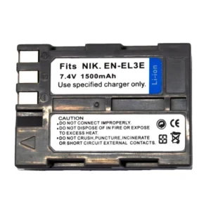 Batería compatible Nikon EN-EL3E para cámaras Nikon D200, D70 y más