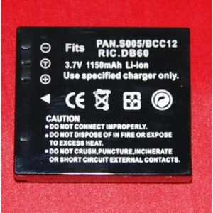 Batería compatible Panasonic S005 BCC12 para cámaras digitales y videocámaras