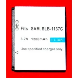 Batería compatible Samsung SB-L1137C Li-Ion 7.4V 1600mAh para cámaras