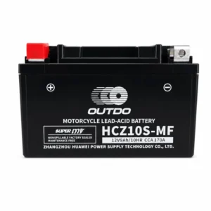Batería Moto AGM 12V 9Ah OUTDO HCZ10S-MF - Compatible Yuasa YTZ10S(-BS) / GTZ10S / ETZ10S