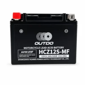 Batería Moto AGM 12V 11.2Ah OUTDO HCZ12S-MF - Compatible Yuasa YTZ12S(-BS) / GTZ12S / ETZ12S