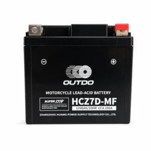 Batería Moto AGM 12V 6Ah OUTDO HCZ7D-MF - Compatible Yuasa YTZ7S-BS / GTZ7S / ETZ7S
