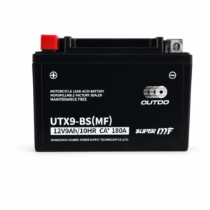 Batería Moto AGM 12V 9Ah OUTDO UTX9-BS(MF) - Compatible Yuasa YTX9-BS / GTX9-BS / ETX9-BS