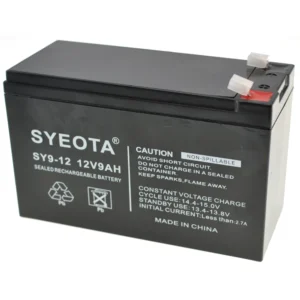 Batería Plomo 12V 9Ah Recargable SY9-12 para Alarmas, Balanzas y Juguetes