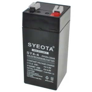 Batería plomo 4V 4Ah recargable SY4-4 para alarmas, balanzas y juguetes